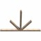 Ekena Millwork Saratoga Smooth Timber Gable Bracket, Douglas Fir, 84"W x 56"H x 3 1/2"D x 3 1/2"F, 16/12 Pitch GBW084X56X0404SAR00SDF - alternate 5